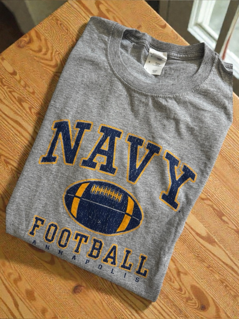 Y2K Navy Football Annapolis Midshipmen NCAA USNA Gray Naval Academy Men L